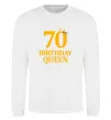 Свитшот 70 birthday queen Белый фото