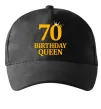 Кепка 70 birthday queen Черный фото