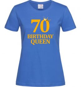 Жіноча футболка 70 birthday queen Жіноча футболка 70 birthday queen