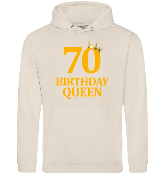 Женская толстовка (худи) 70 birthday queen Таш фото