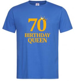 Мужская футболка 70 birthday queen
