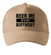 Кепка Beer me its my birthday Песочный фото