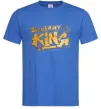Мужская футболка Birthday king Ярко-синий Мужская футболка Birthday king Ярко-синий фото
