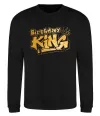 Свитшот Birthday king Черный фото
