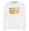Свитшот Birthday king Белый фото