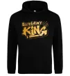 Мужская толстовка (худи) Birthday king Черный фото