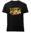Чоловіча преміум футболка Birthday king Чорний фото