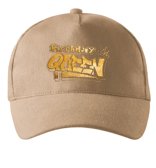 Кепка Birthday Queen Песочный фото