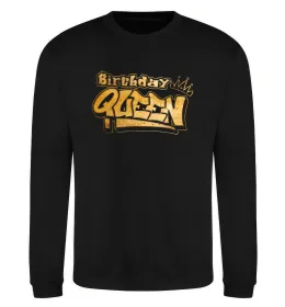 Свитшот Birthday Queen Черный фото