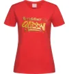 Жіноча футболка Birthday Queen Червоний фото