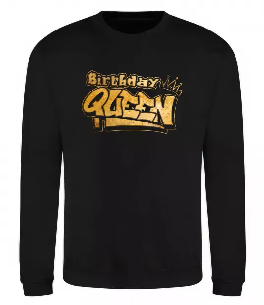 Свитшот Birthday Queen Черный фото