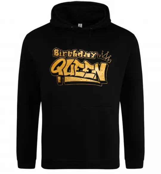Женская толстовка (худи) Birthday Queen Черный фото