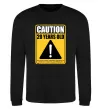 Свитшот Caution 20 years old Черный фото