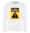 Світшот Caution 30 years old Білий фото