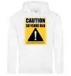 Мужская толстовка (худи) Caution 30 years old Белый фото