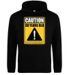 Мужская толстовка (худи) Caution 30 years old Черный фото
