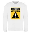 Свитшот Caution 40 years old Белый фото