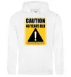 Женская толстовка (худи) Caution 40 years old Белый фото