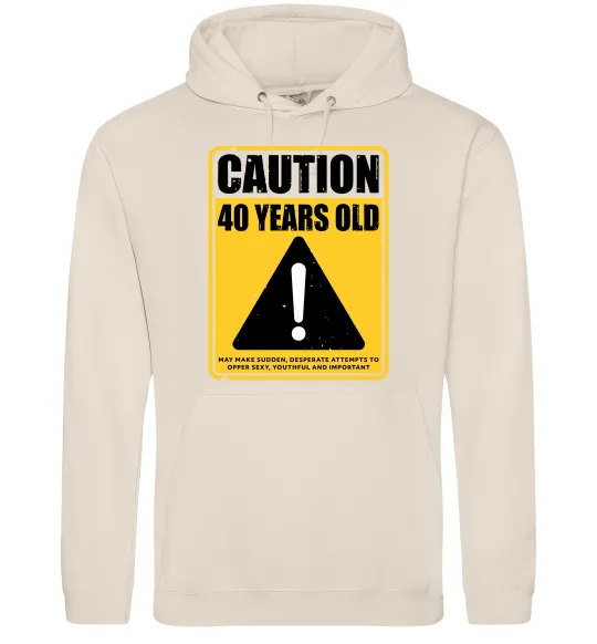Жіноча толстовка (худі) Caution 40 years old Таш фото