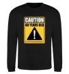 Свитшот Caution 40 years old Черный фото