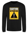 Свитшот Caution 40 years old Черный фото
