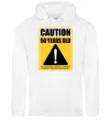 Чоловіча толстовка (худі) Caution 50 years old Білий фото