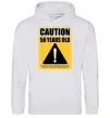 Чоловіча толстовка (худі) Caution 50 years old Сірий меланж фото