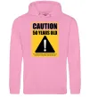 Женская толстовка (худи) Caution 50 years old Розовый фото