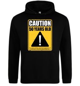 Женская толстовка (худи) Caution 50 years old