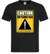Мужская футболка Caution 50 years old Черный фото