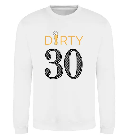 Свитшот Dirty 30 beer Белый фото