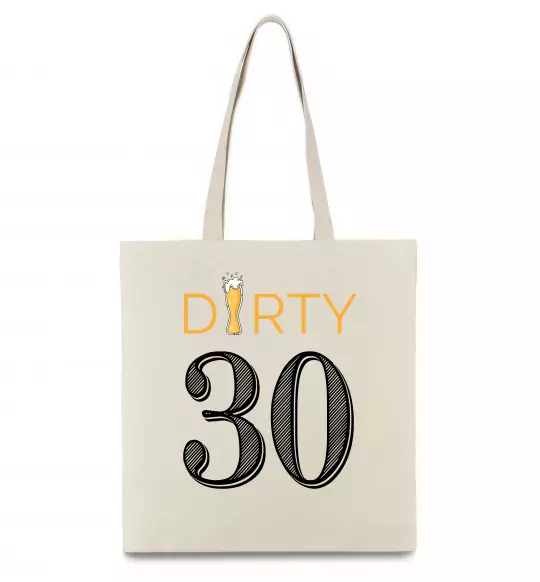 Еко-сумка Dirty 30 beer Бежевий фото
