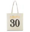 Еко-сумка Dirty 30 beer Бежевий фото