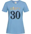 Жіноча футболка Dirty 30 beer Блакитний фото
