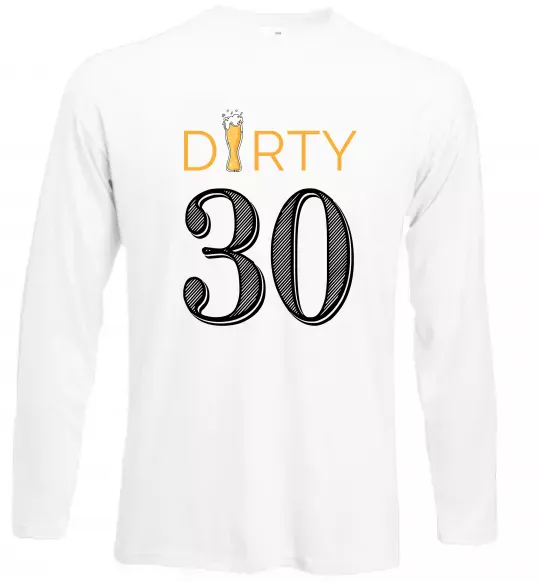 Лонгслив Dirty 30 beer Белый фото