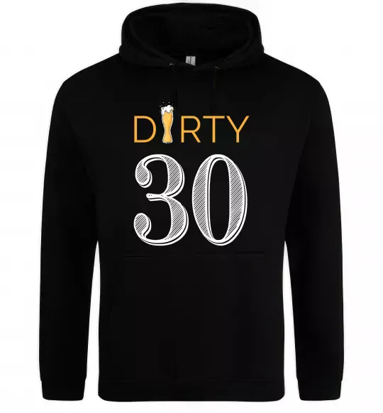 Чоловіча толстовка (худі) Dirty 30 beer Чорний фото