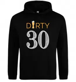 Женская толстовка (худи) Dirty 30 beer Черный фото