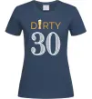 Жіноча футболка Dirty 30 beer Темно-синій фото