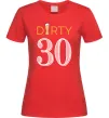 Жіноча футболка Dirty 30 beer Червоний фото