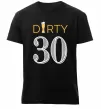Мужская премиум футболка Dirty 30 beer Черный фото