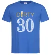 Чоловіча футболка Dirty 30 beer Яскраво-синій фото
