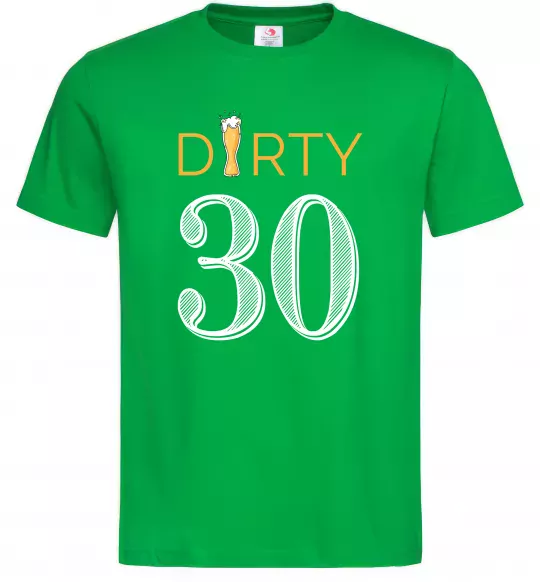 Чоловіча футболка Dirty 30 beer Зелений фото