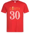 Чоловіча футболка Dirty 30 beer Червоний фото