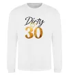 Свитшот Dirty 30 golden Белый фото