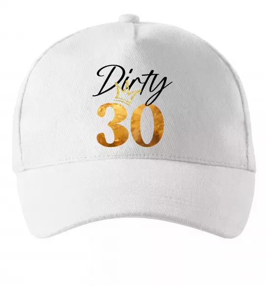 Кепка Dirty 30 golden Белый фото