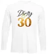 Лонгслив Dirty 30 golden Белый фото