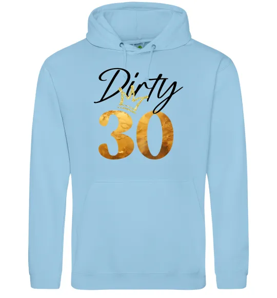 Чоловіча толстовка (худі) Dirty 30 golden Блакитний фото