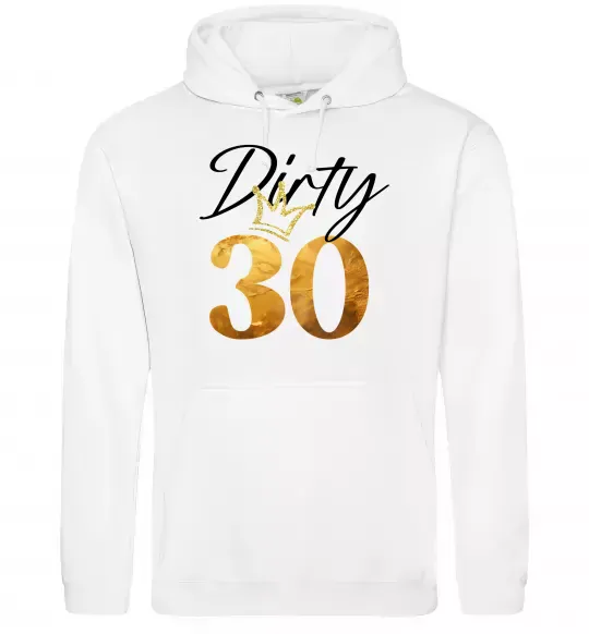 Жіноча толстовка (худі) Dirty 30 golden Білий фото