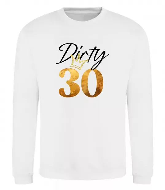 Свитшот Dirty 30 golden Белый фото
