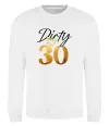 Свитшот Dirty 30 golden Белый фото